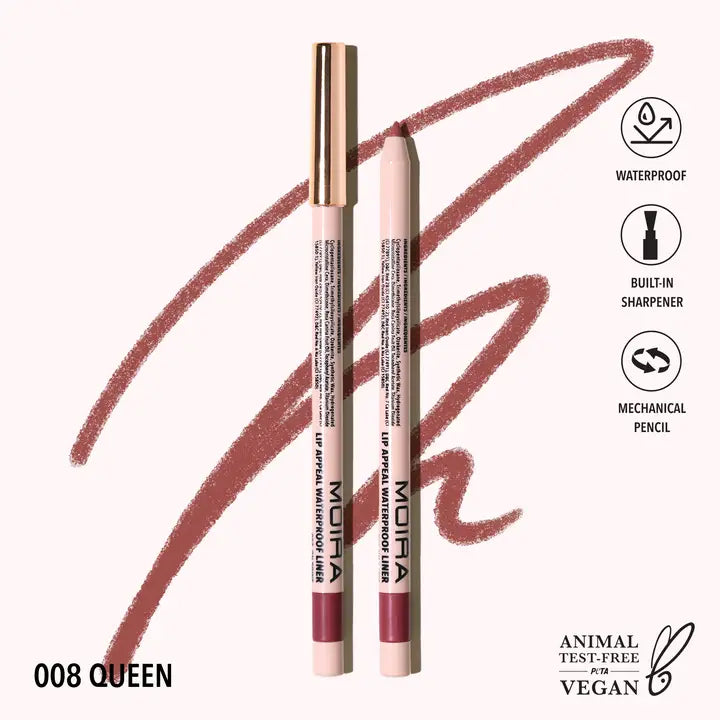 MOIRA COSMETICS LIP APPEAL WATERPROOF LINER - QUEEN (008)